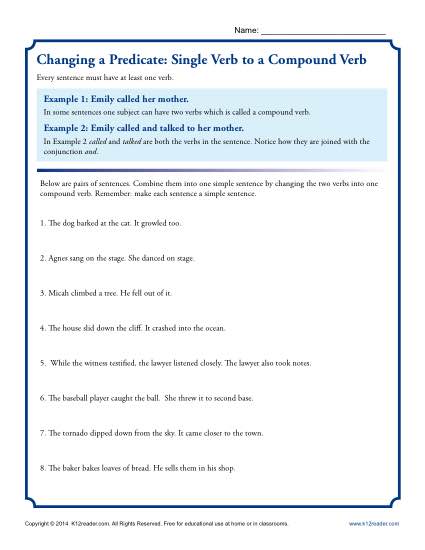 Changing Verbs: Imperative and Interrogative Mood Worksheet