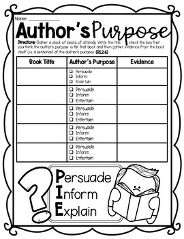 implied and stated authors purpose worksheet
