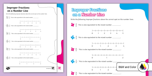 improper fractions worksheet 3rd grade