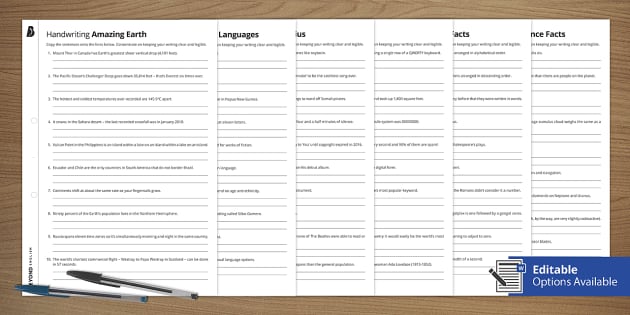 Handwriting Practice Worksheets | Beyond Twinkl - Twinkl