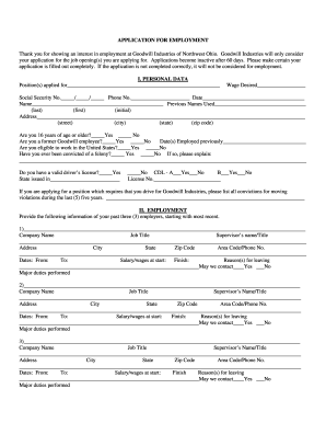 in and out printable job application