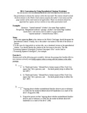 in text citations worksheet answers