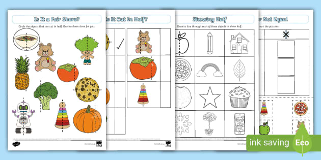 Inclusion Is It Fair to Share Worksheet (teacher made)