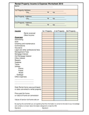 income worksheet printable
