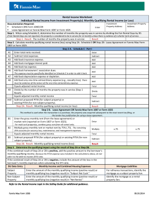 Fannie Mae Income Calculation Worksheet Excel - Fill Online ...