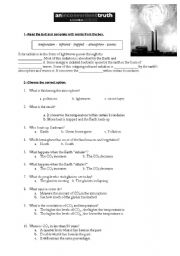 An Inconvenient Truth multiple choice - ESL worksheet by silerpen