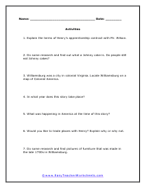 Reading Worksheets for 5th Graders