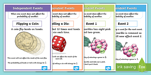 independent events worksheet