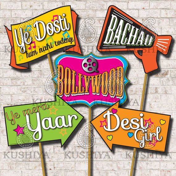 indian photo booth props free printable