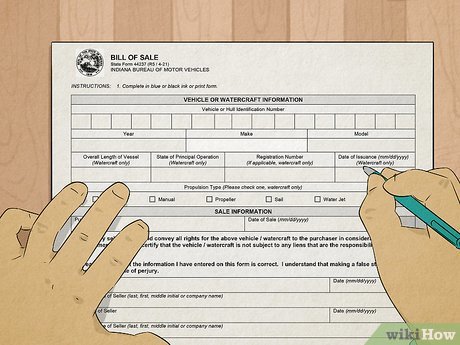indiana bmv printable bill of sale