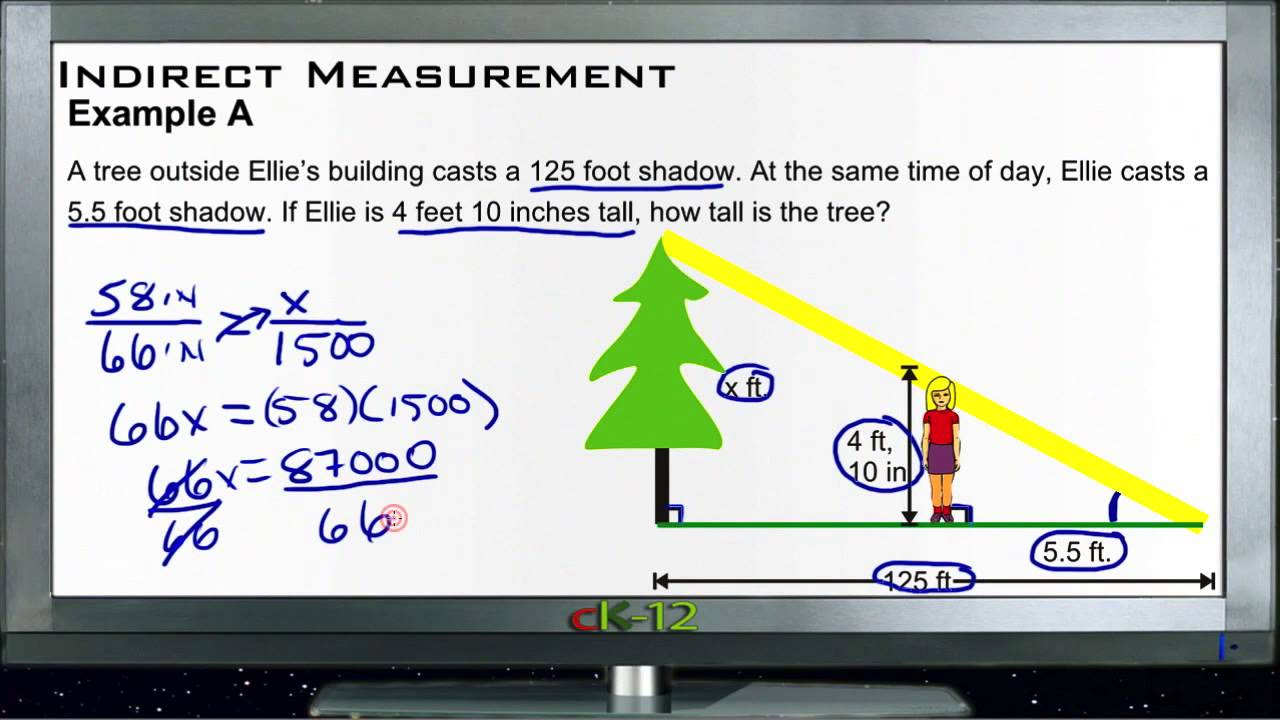 Indirect Measurement: Examples (Basic Geometry Concepts)
