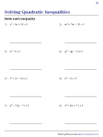inequalities and equations worksheet