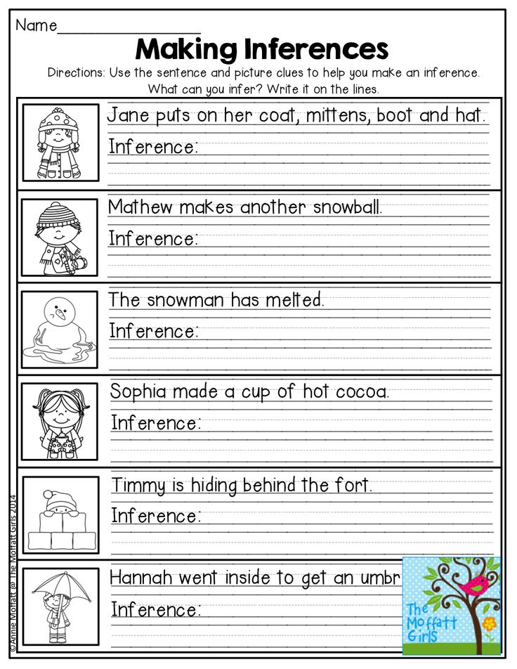 inference pictures for 2nd grade