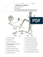 Observations vs. Inferences | PDF | Inference | Justification