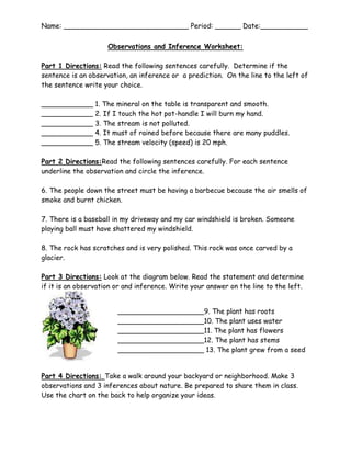 inference worksheet 1 answers