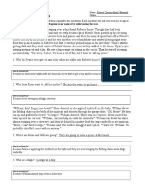 Inferences Worksheet 3 Answers | PDF