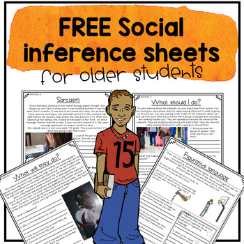 Free social inference worksheets for older students and teens. worksheets library