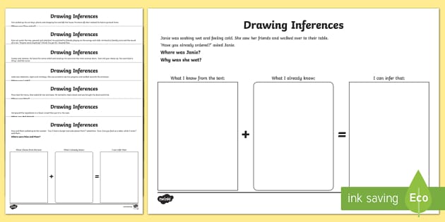Activities for Making Inferences - Worksheets - Primary