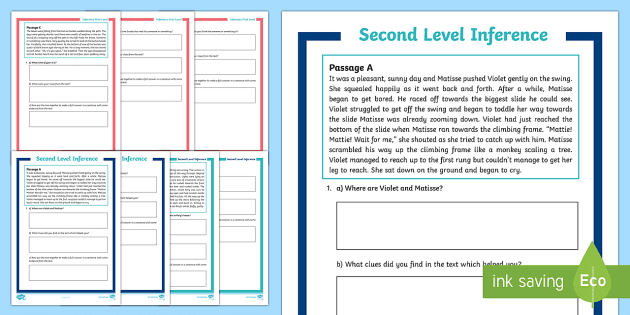 Interactive PDF: Inference Worksheet (teacher made) - Twinkl