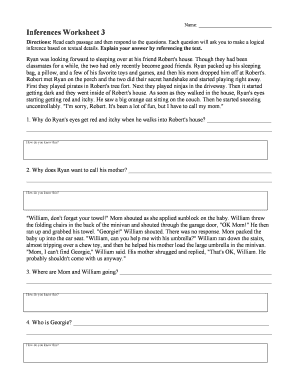 Inferences Worksheet 3 Pdf 2020-2024 - Fill and Sign Printable ...