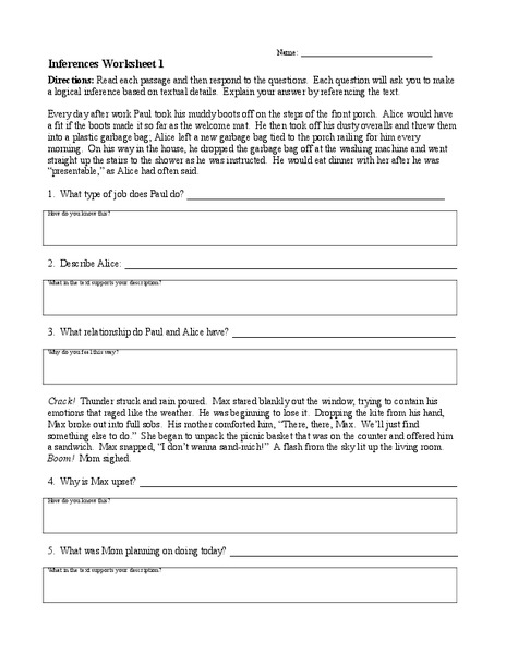 Descriptive Reading Passages Lesson Plans &  Worksheets