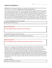 inferences worksheet 4 answers