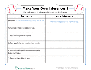 inferencing worksheet 2nd grade