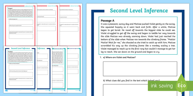 Interactive PDF: Inference Worksheet (teacher made) - Twinkl