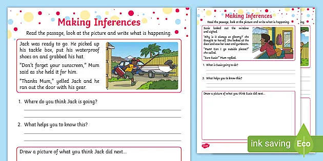 inferencing worksheet high school