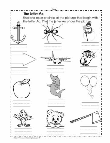 Initial Consonants Worksheets