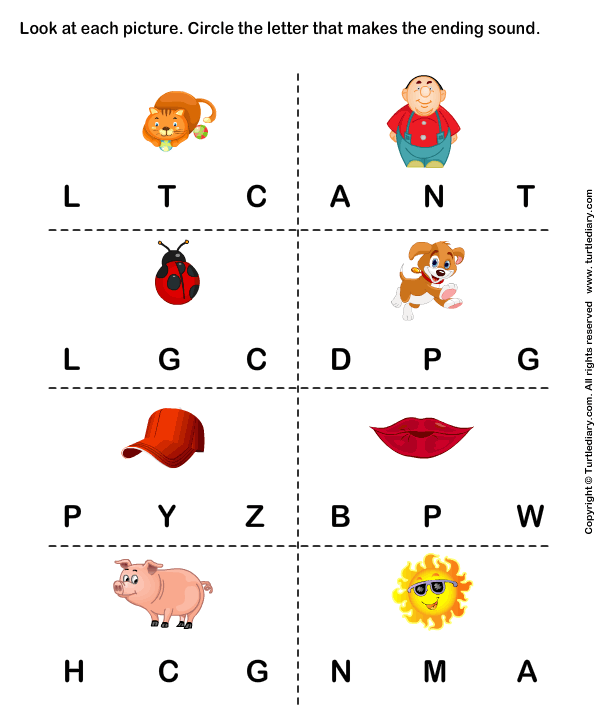 initial sounds worksheet for kindergarten