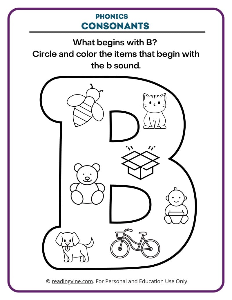 initial v worksheet