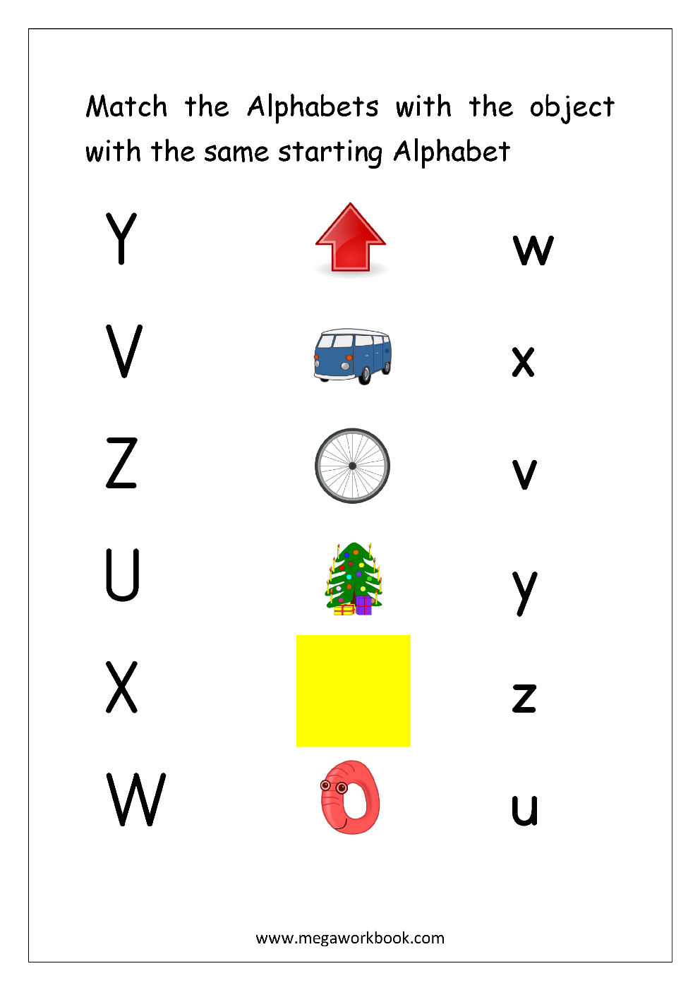 Letter Matching Worksheets - Alphabet Matching Worksheets ...