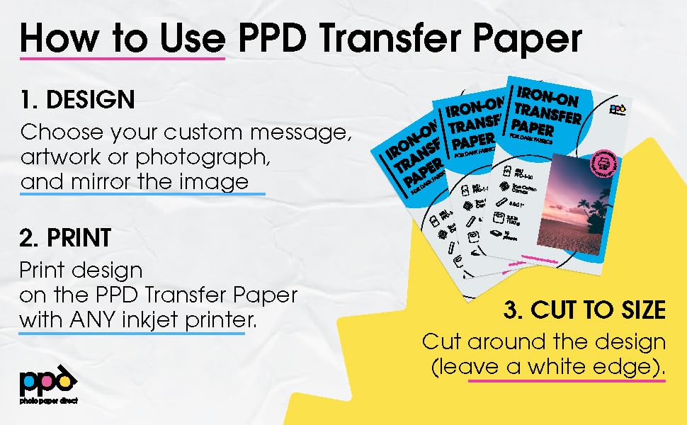 inkjet iron on transfer paper bulk