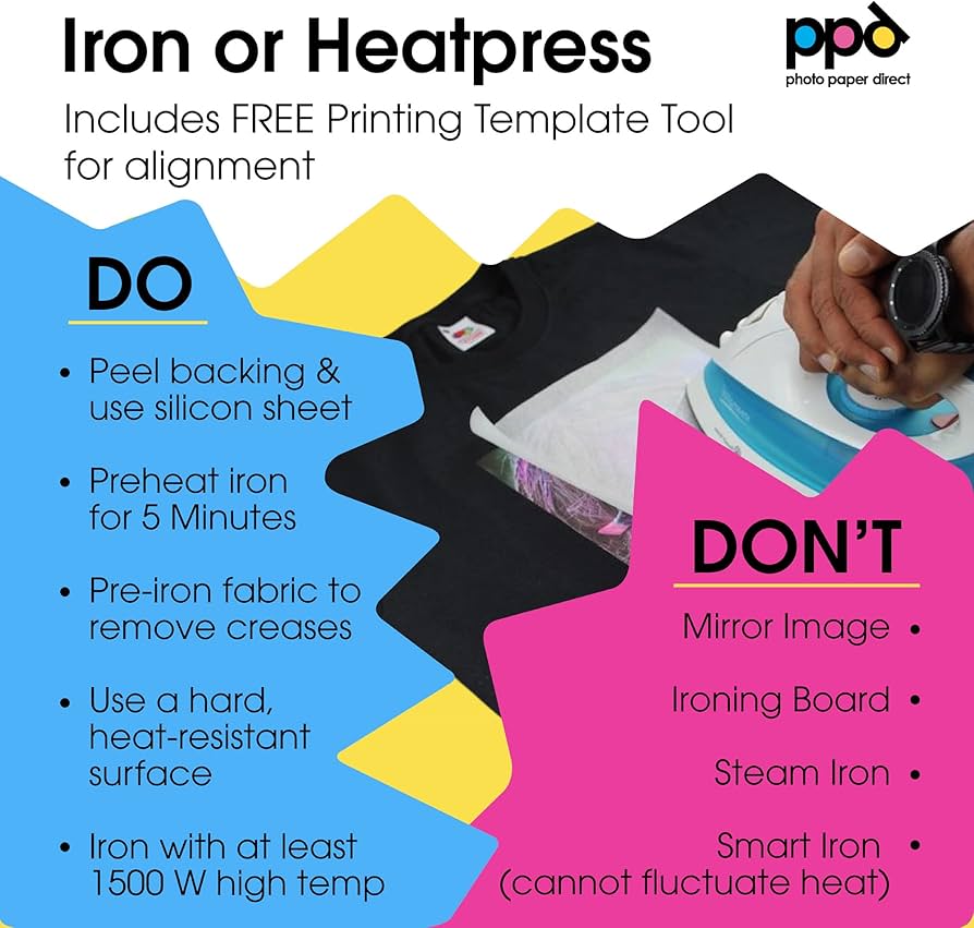inkjet iron on tshirt transfer paper