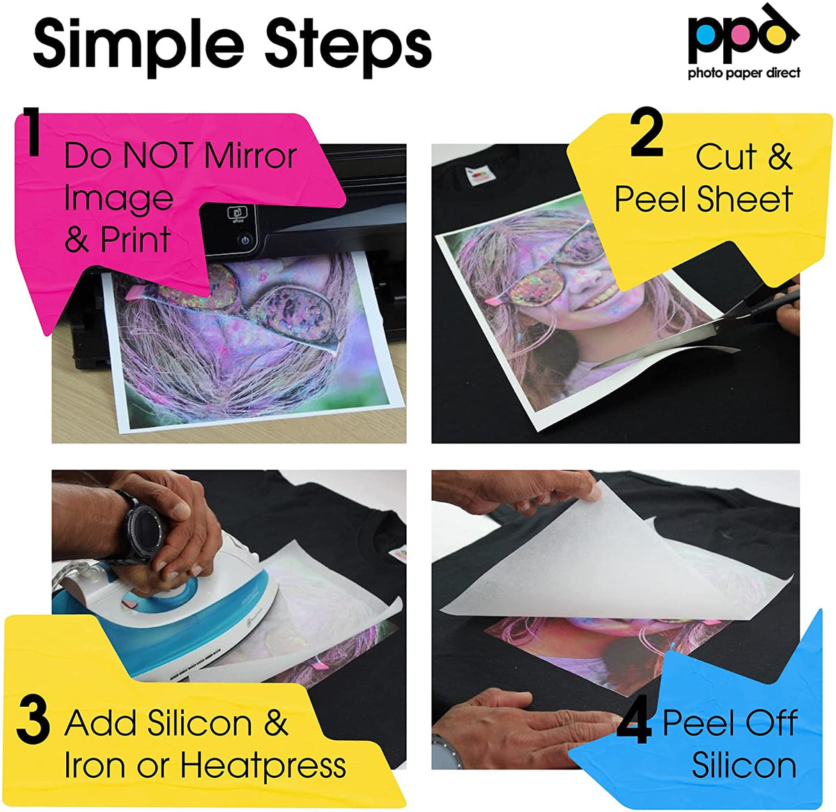 inkjet iron on tshirt transfer paper
