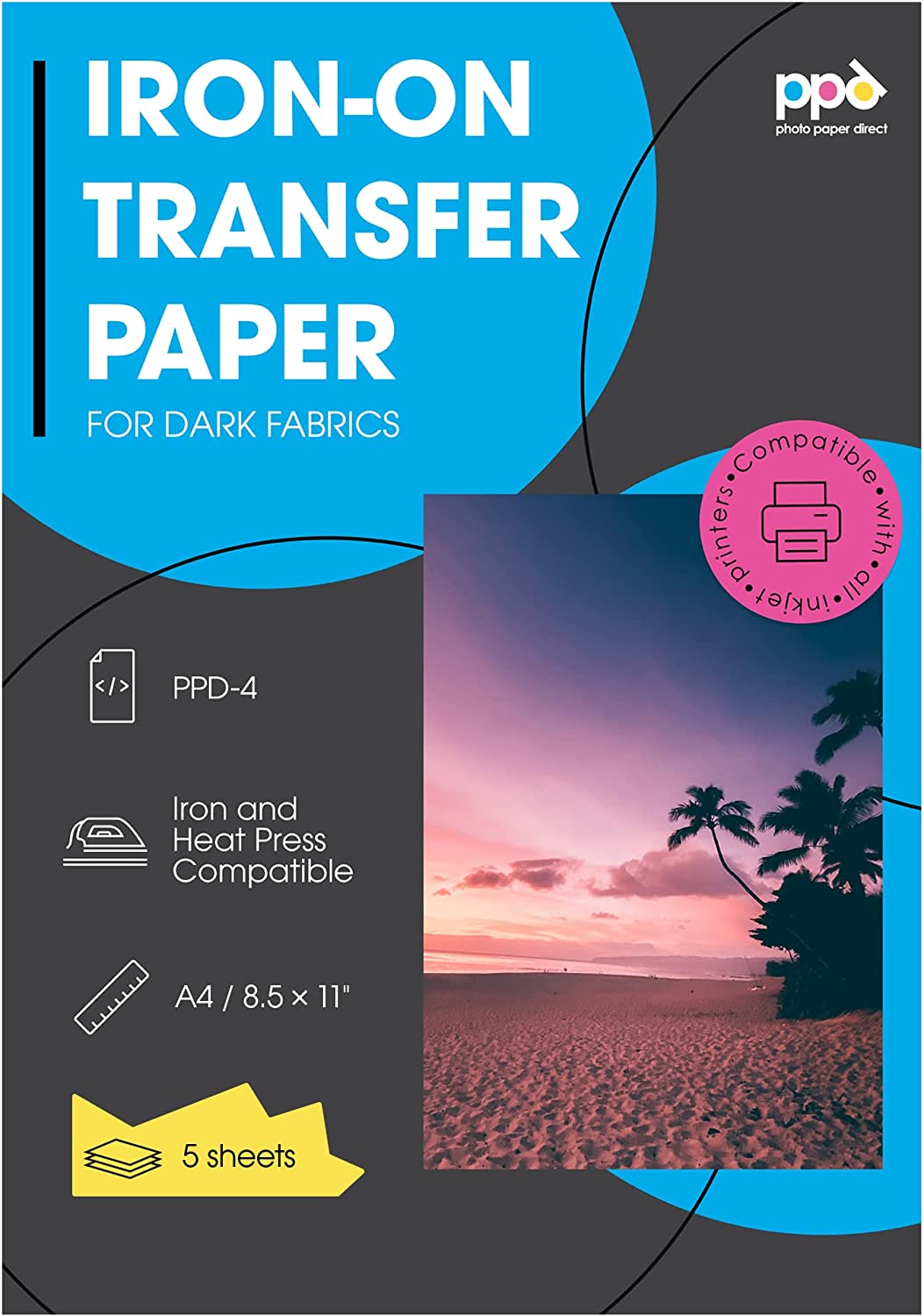 inkjet iron on tshirt transfer paper