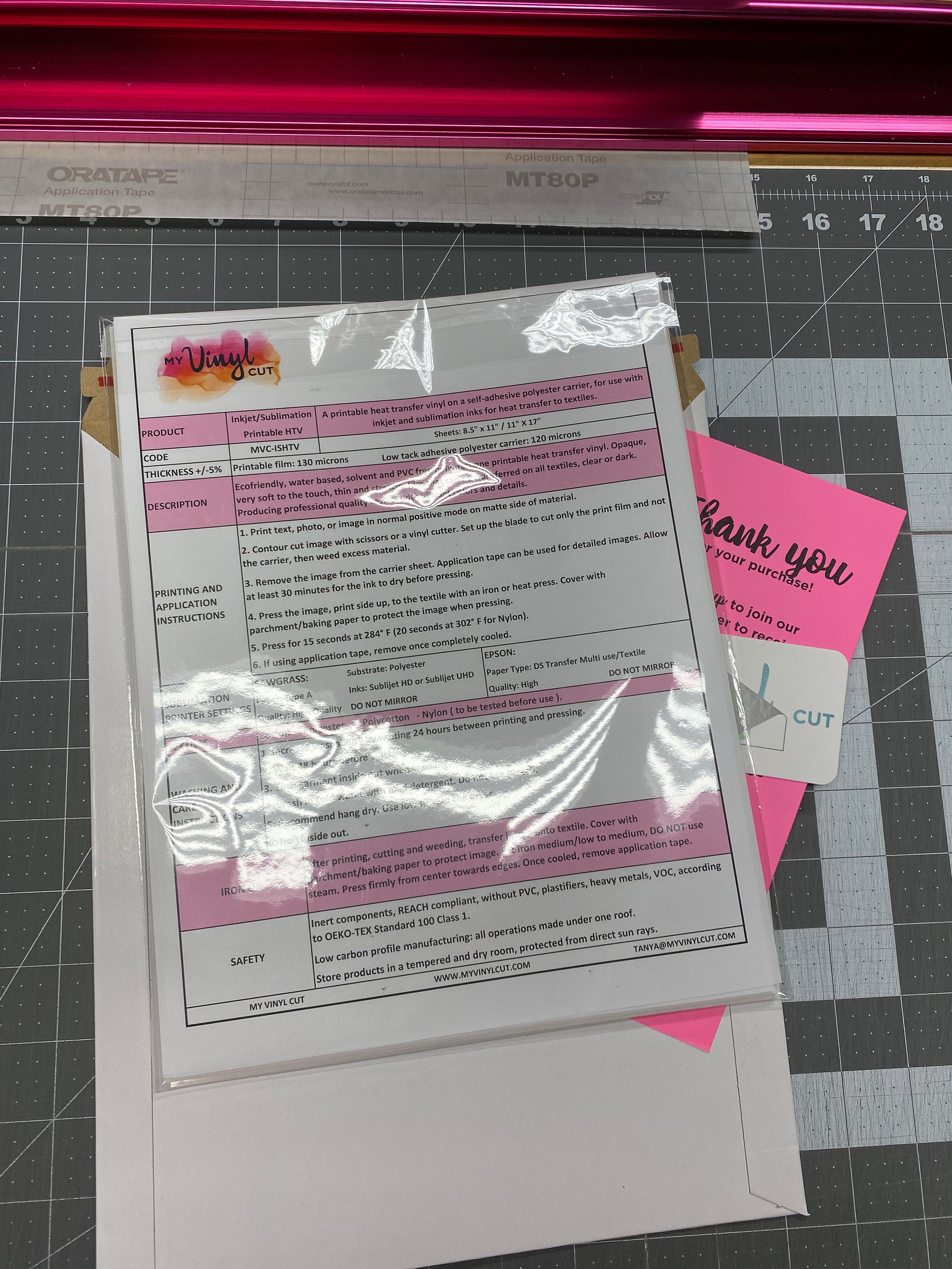 inkjet printable iron on vinyl