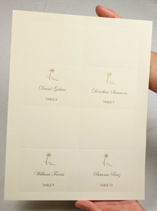 inkjet printable place cards