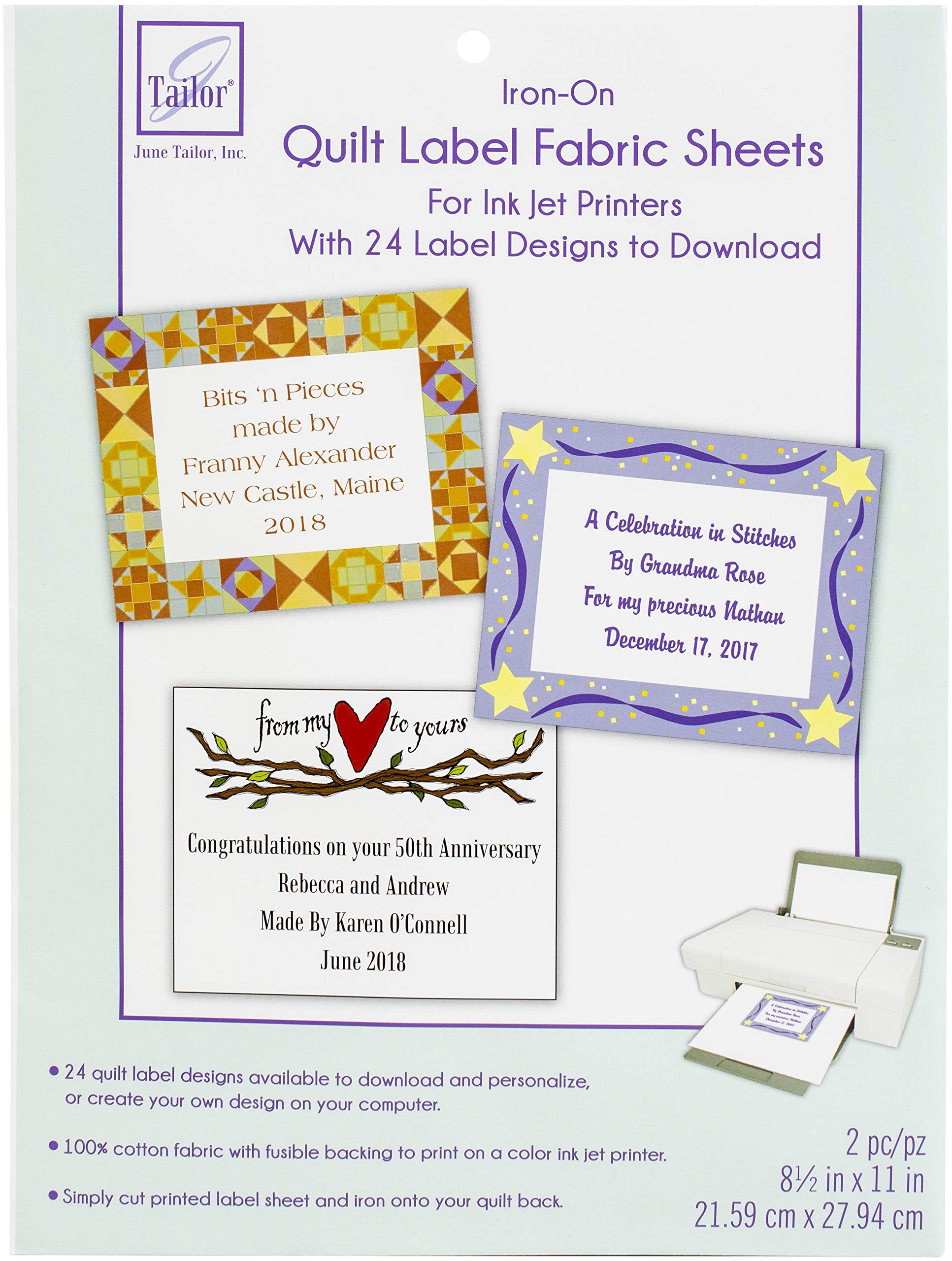 inkjet printable quilt labels