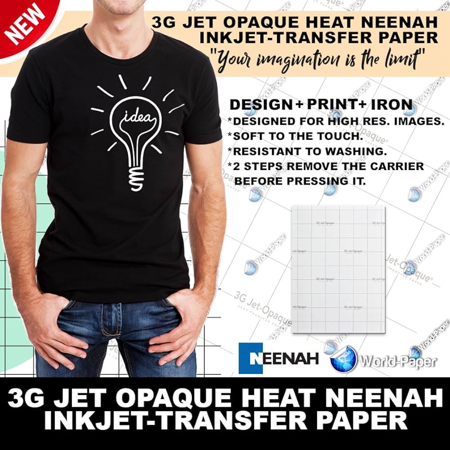 TECKWRAP Inkjet Printable Iron On Transfer Paper for T-Shirts ...