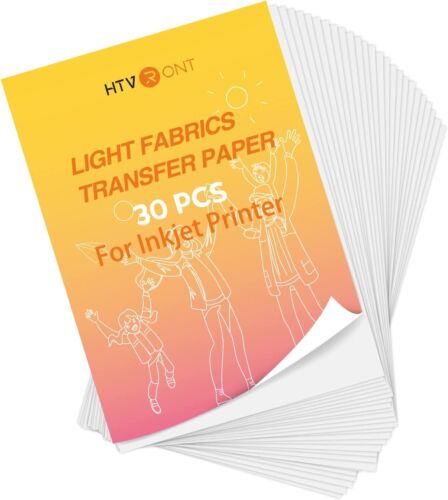 20/50x A4 Iron on T Shirt Transfer Paper for Light& Dark Fabric Heat Press  Inkjet | eBay