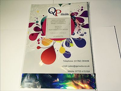 20 Heat Transfer Paper for Light Fabric 8.5 x 11 Iron-on Transfer ...
