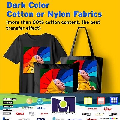 Printers Jack Iron-On Heat Transfer Paper for Dark Fabric 2-pk 20 ...