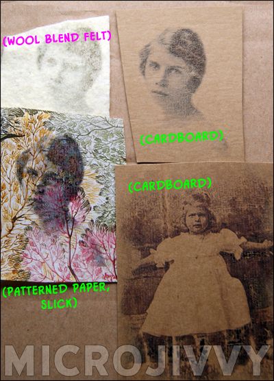 inkjet transfer paper for cardboard
