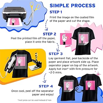 inkjet transfer paper for dark fabric