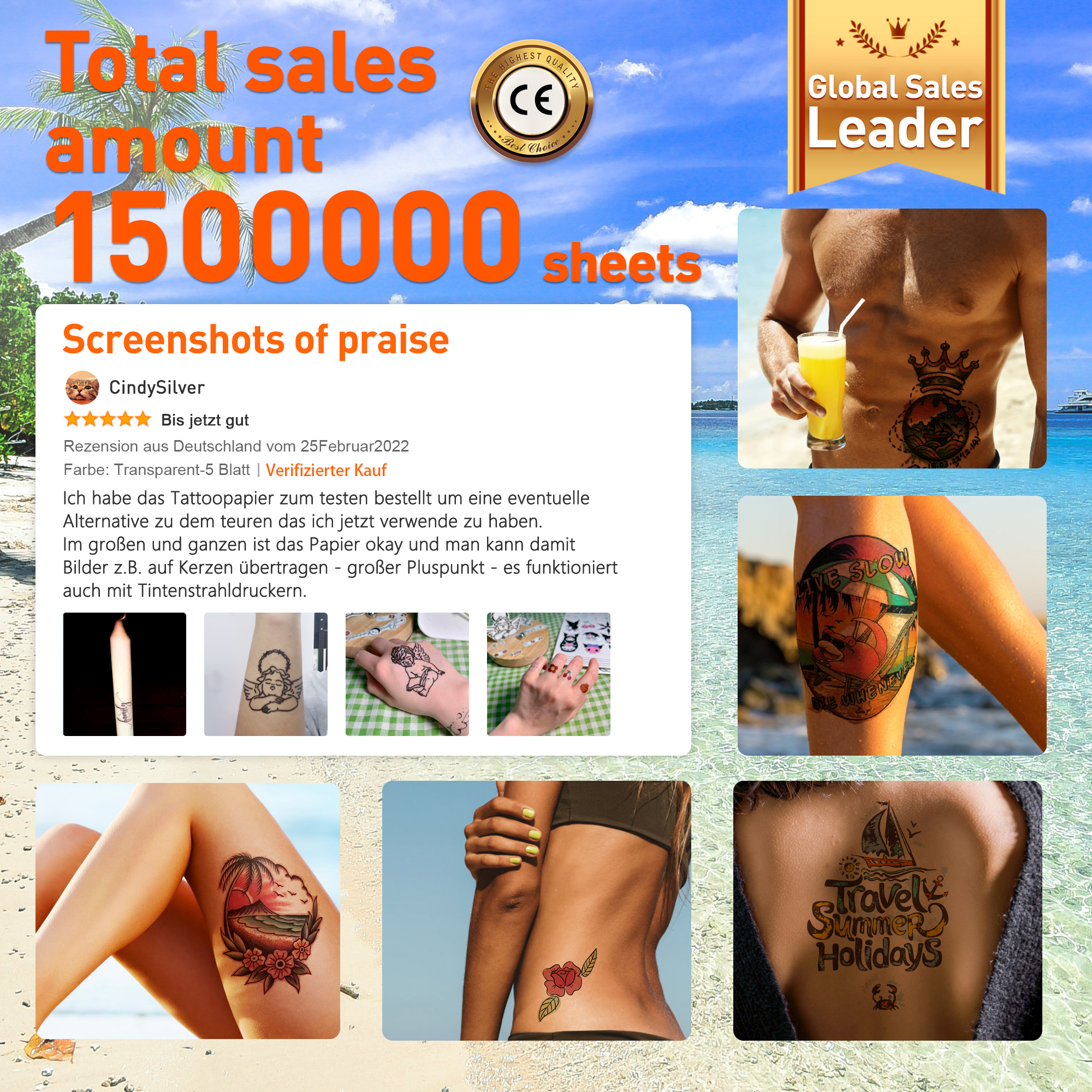 inkjet transfer paper tattoo