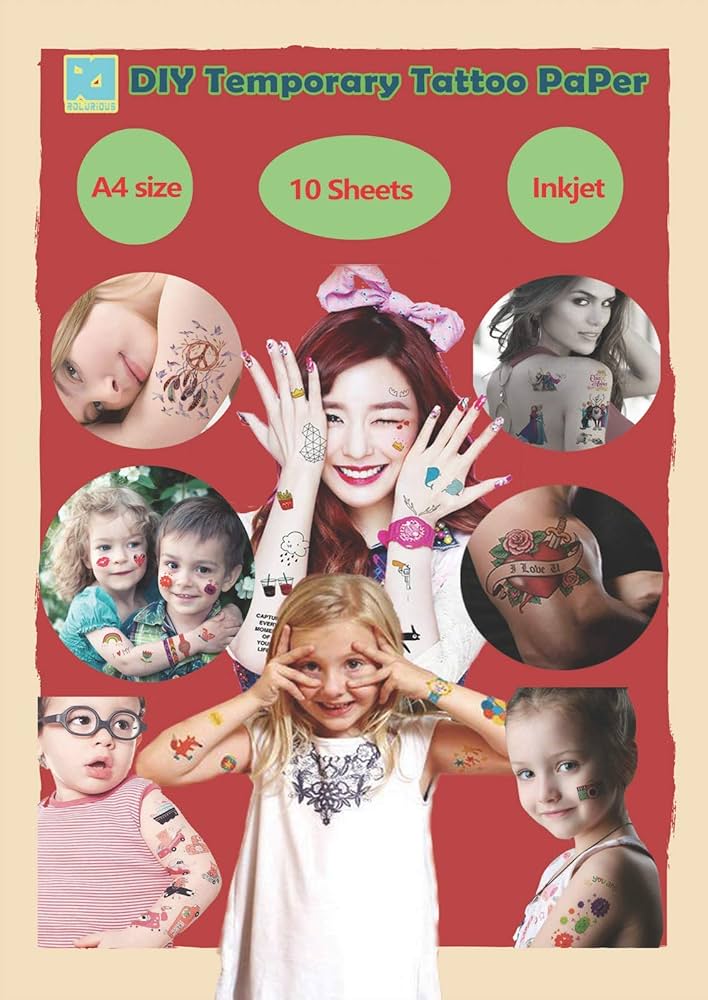 inkjet transfer paper tattoo