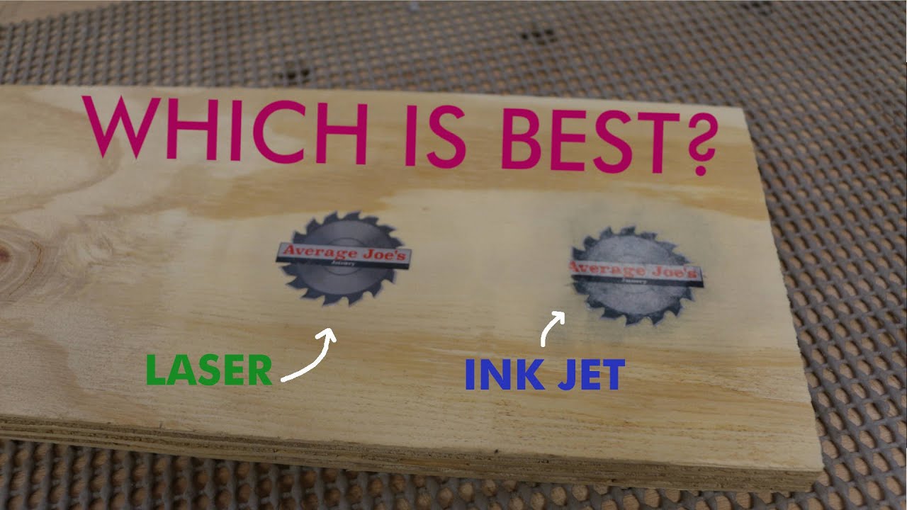 inkjet transfer paper vs laser