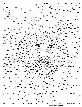 Wolf Extreme Difficulty Dot-to-Dot / Connect the Dots PDF by Tims ...